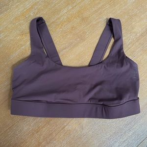 purple sports bra
